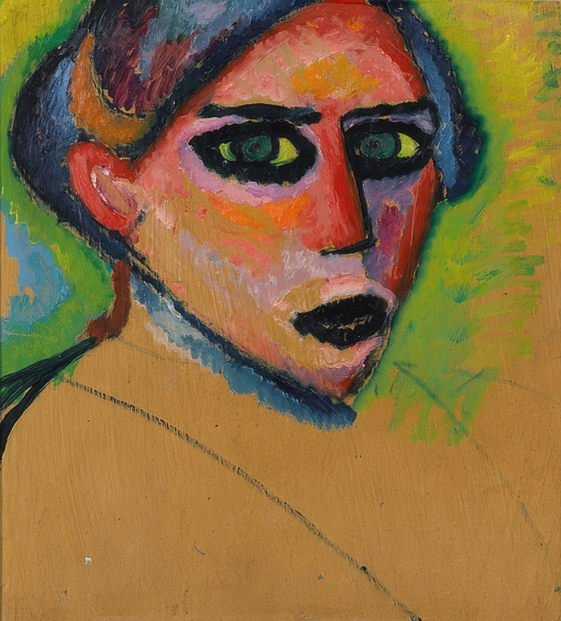 Kvinnans ansikte. 1911 av Alexej von Jawlensky