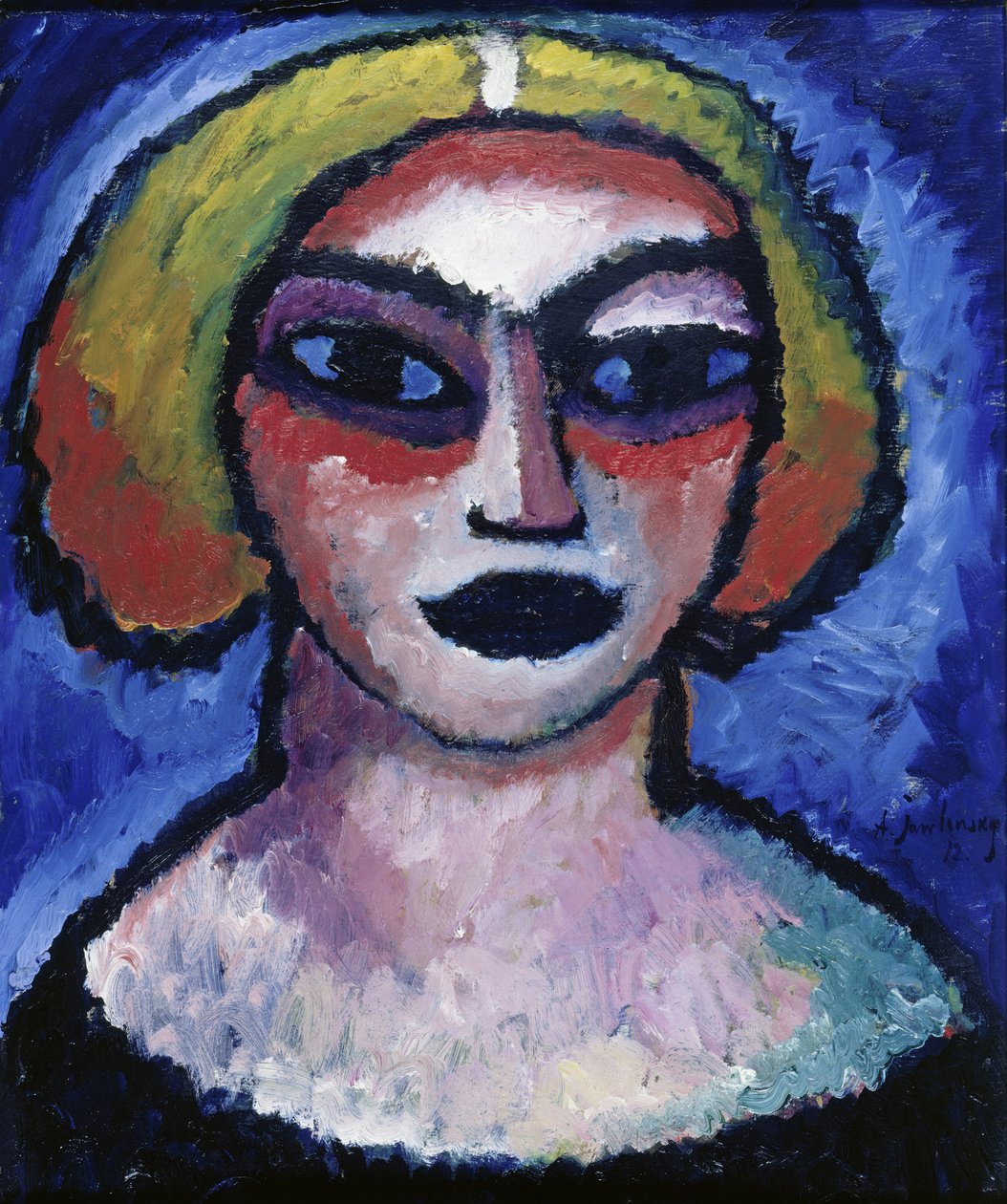 Chef för en kvinna, 1912 av Alexej von Jawlensky