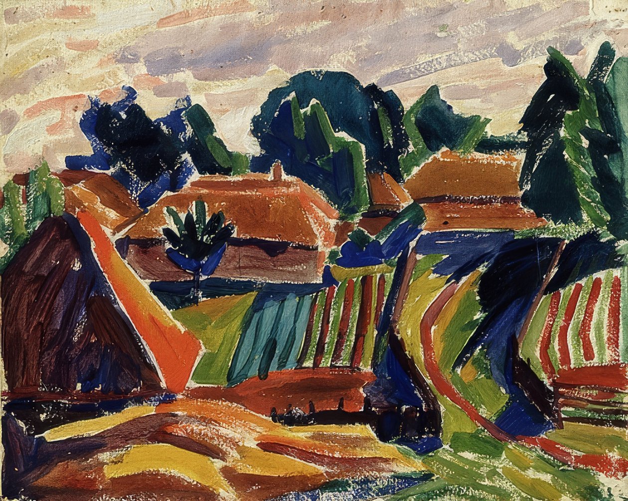 Landskap. 1908-12 av Alexej von Jawlensky