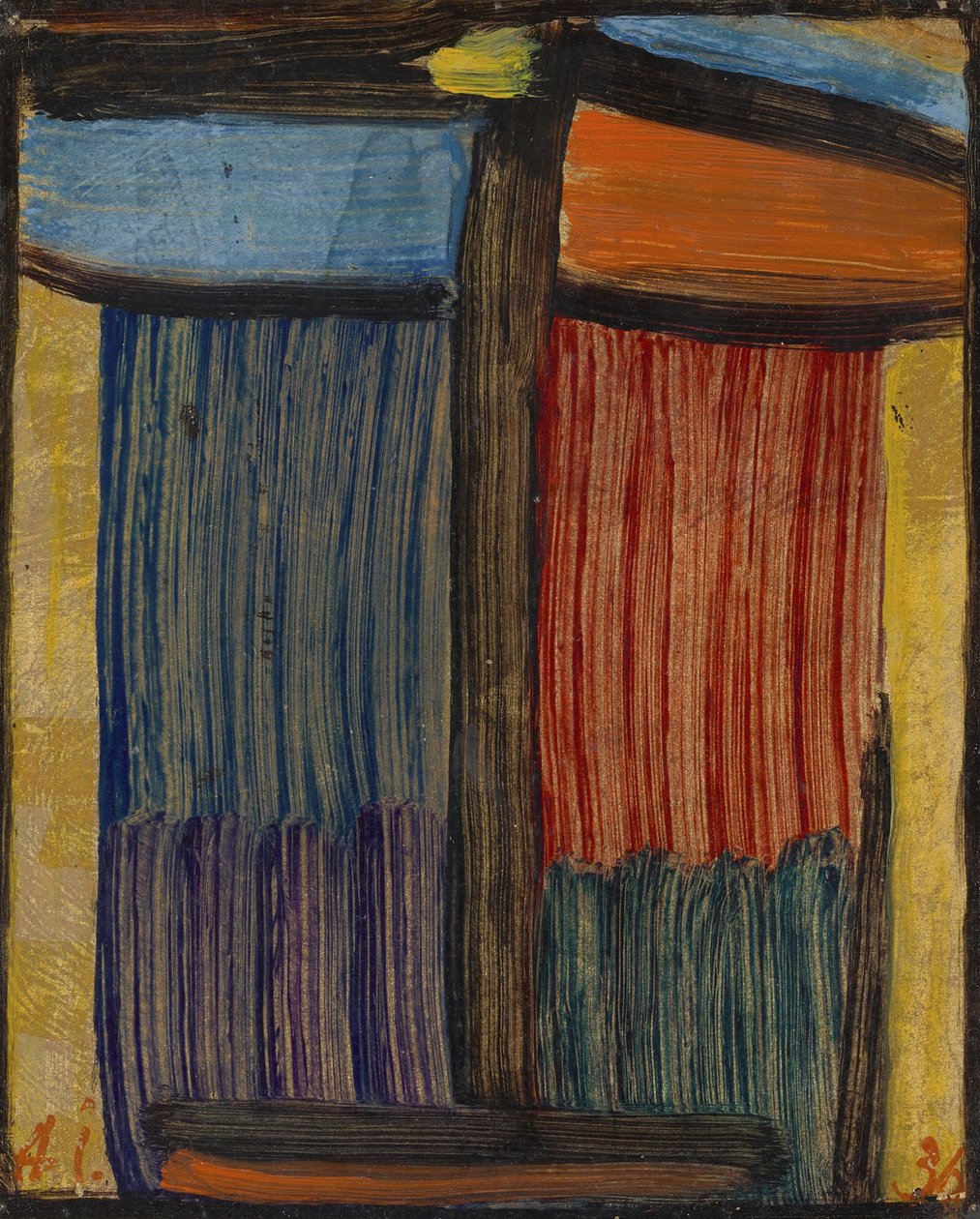 Meditation på en guld bakgrund av Alexej von Jawlensky