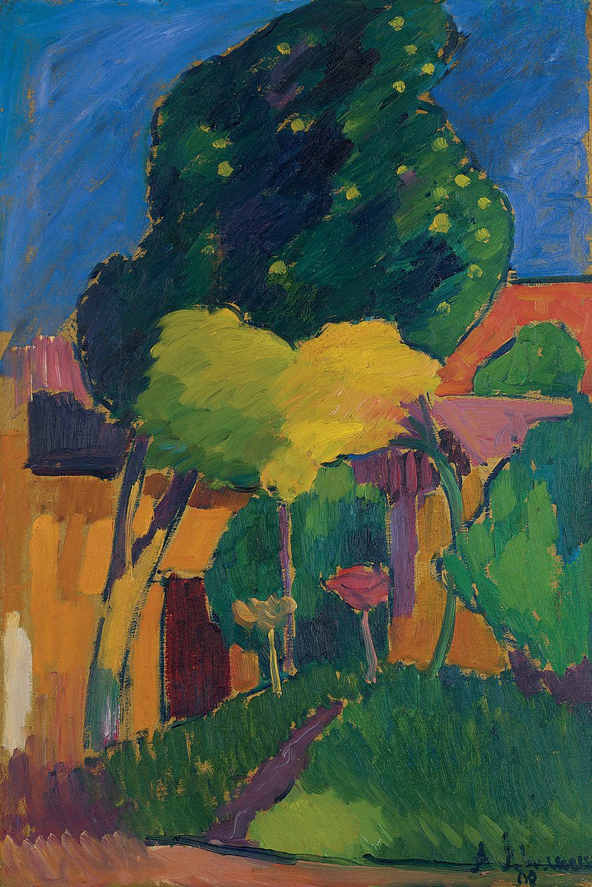 Murnau, 1908 av Alexej von Jawlensky