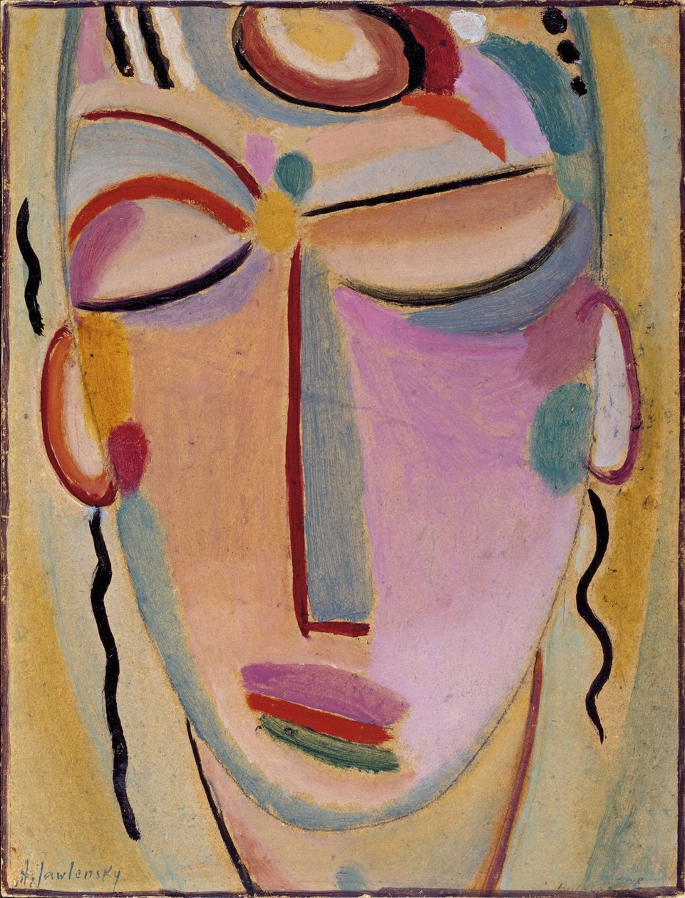 Mystiskt huvud: Meditation av Alexej von Jawlensky