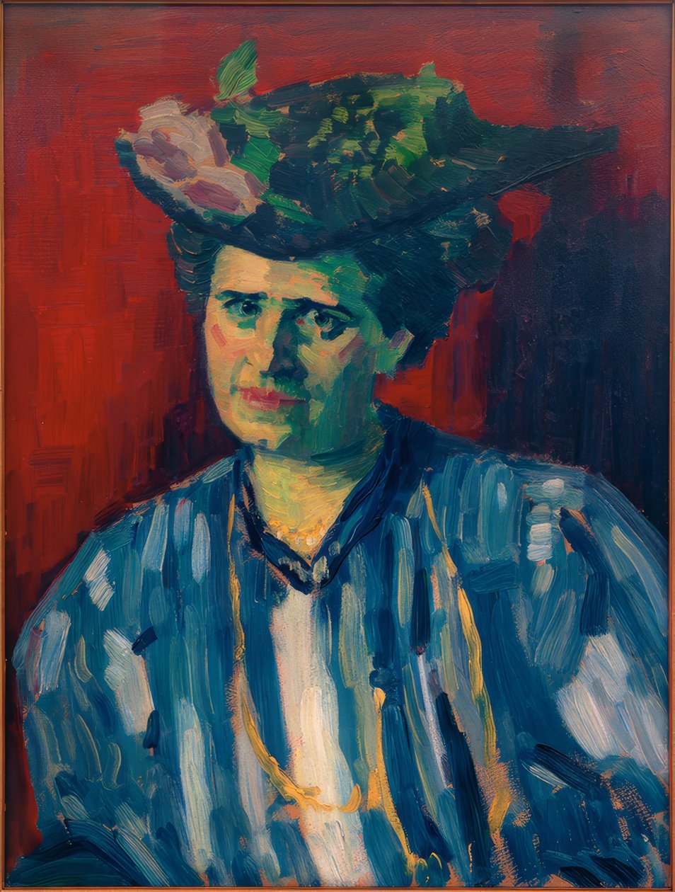Porträtt av Hedwig Kubin av Alexej von Jawlensky