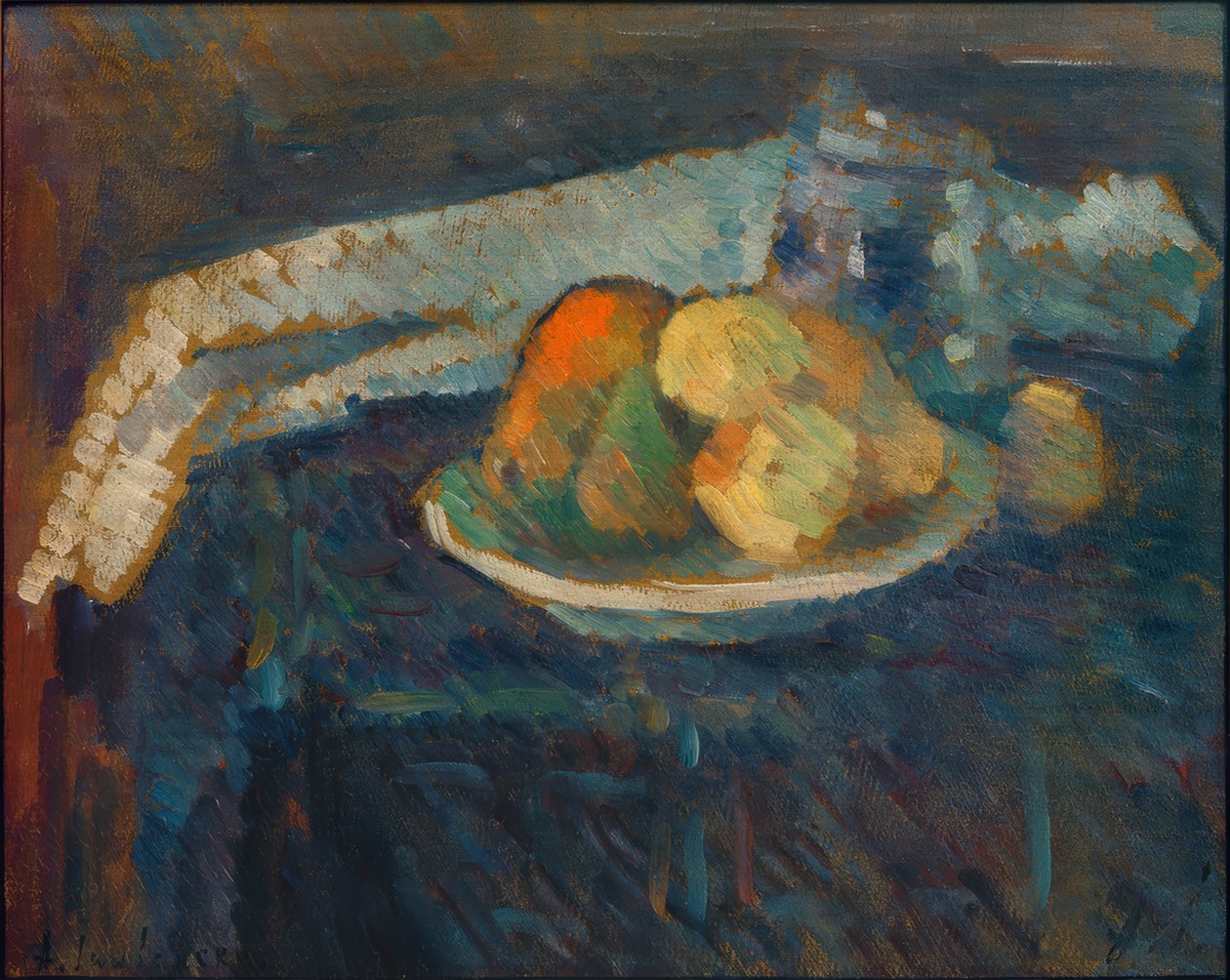 Stilleben med en servett av Alexej von Jawlensky
