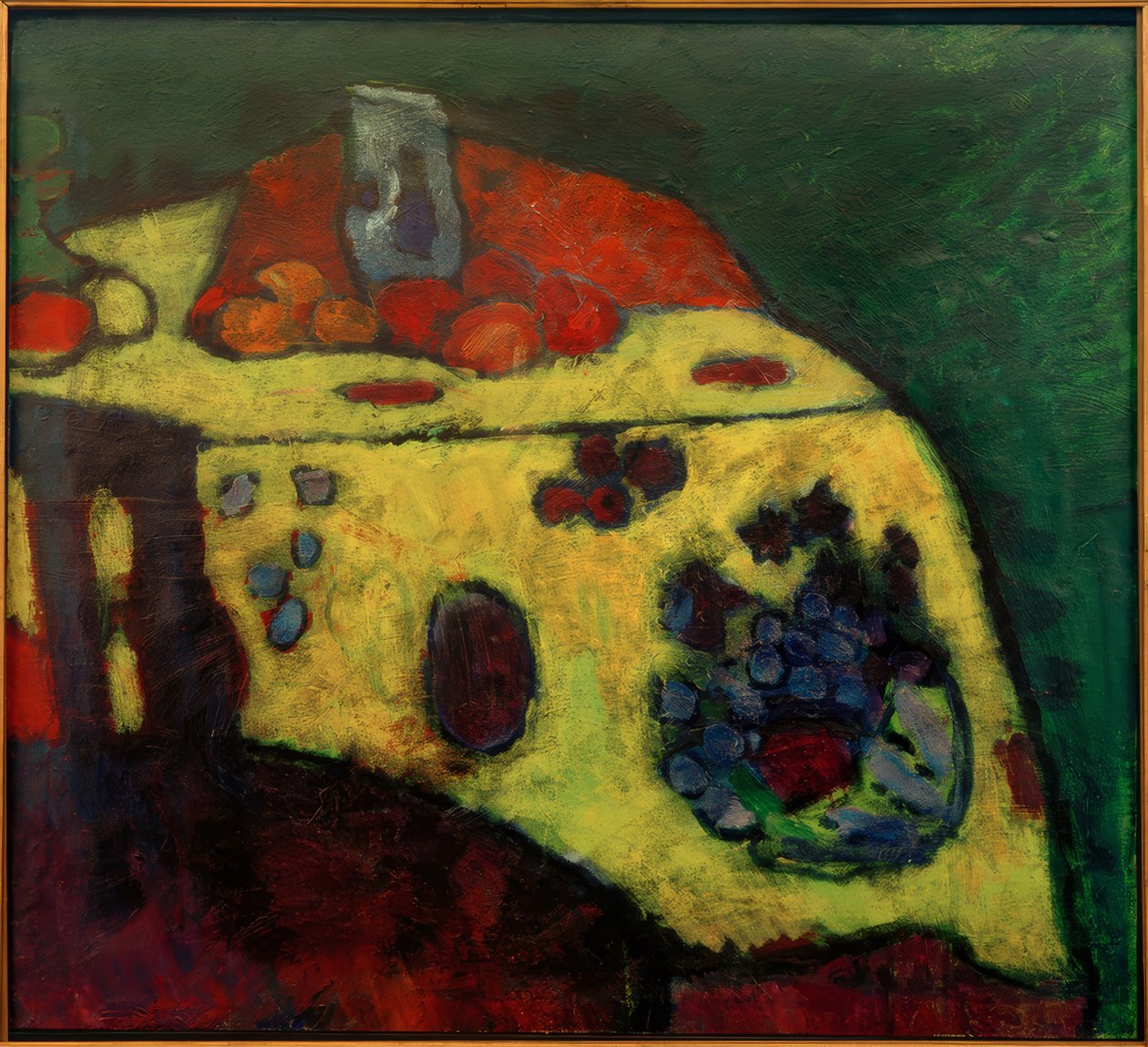 Stilleben med en gul filt av Alexej von Jawlensky
