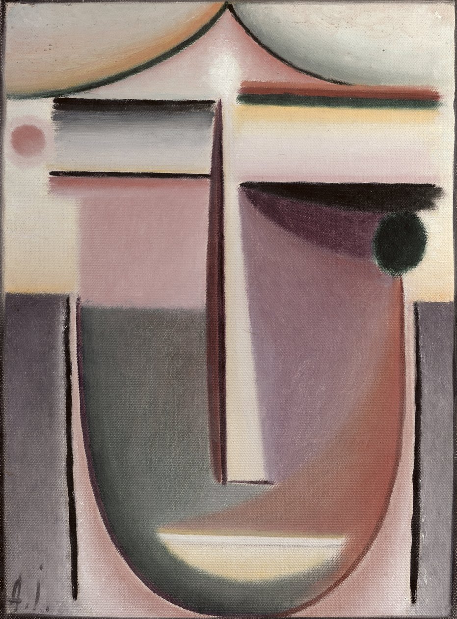 Violet Shadow (olja på kartong) av Alexej von Jawlensky