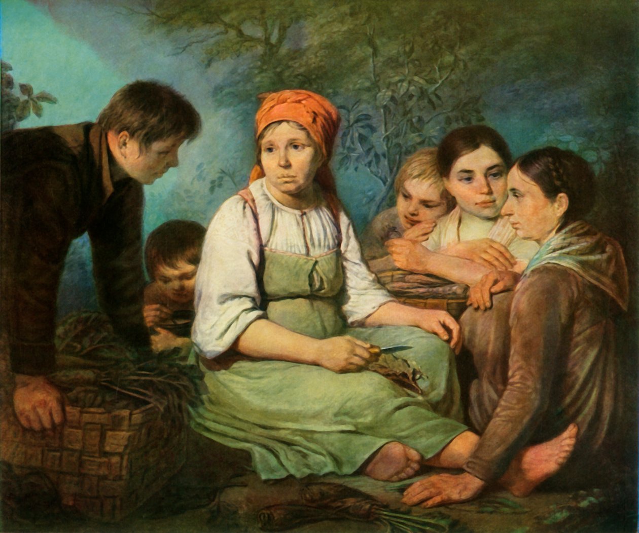 Rengöring av sockerbetor, c1820, 1965. av Alexey Venetsianov