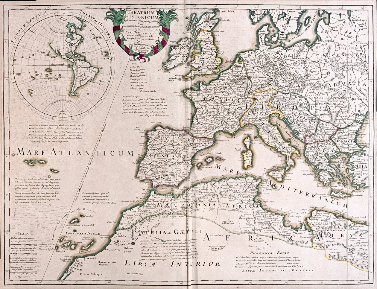 Europa och Afrika - per A av Alexis Hubert Jaillot