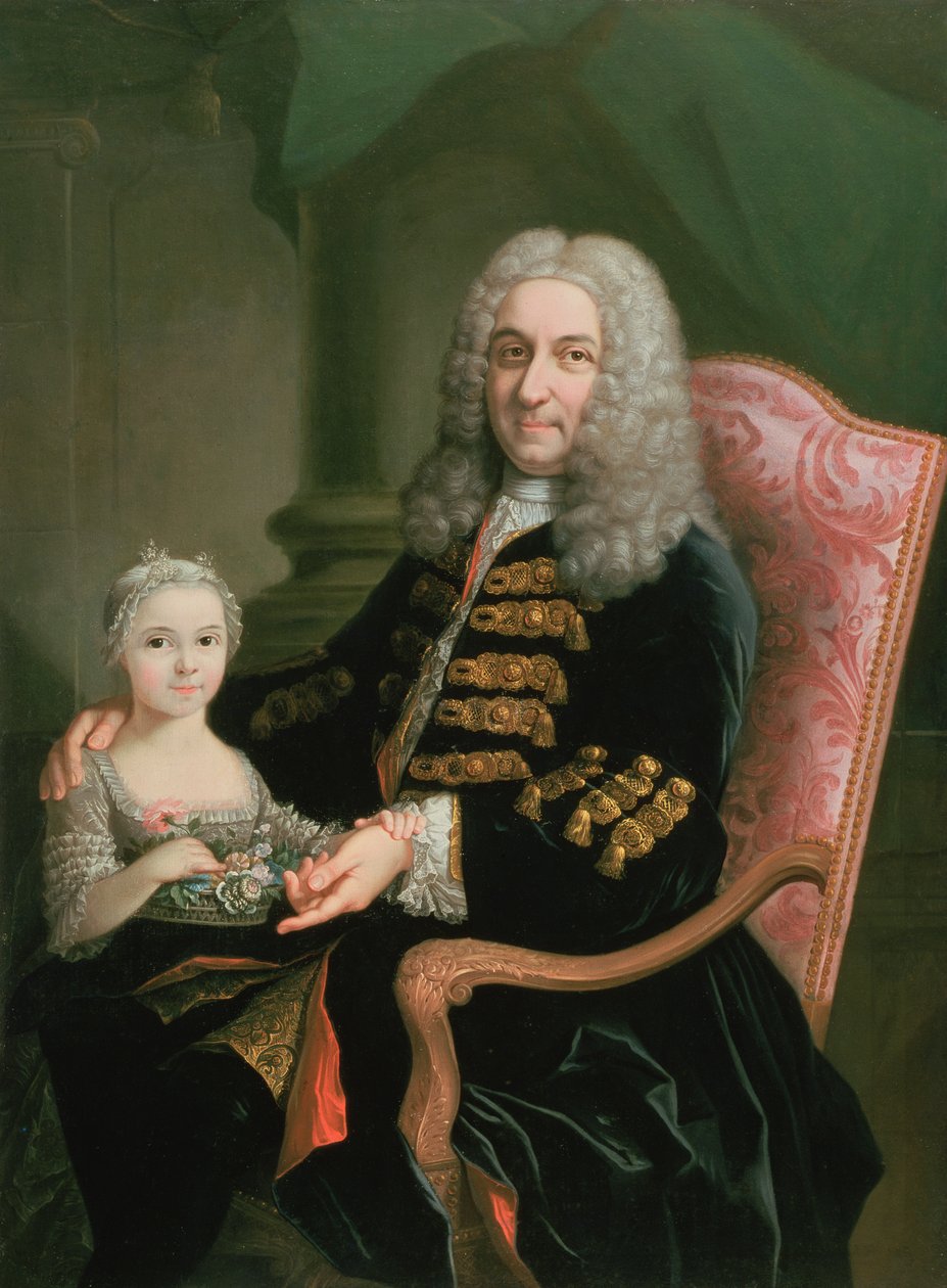 Dubbelporträtt av Alexis Simon Belle