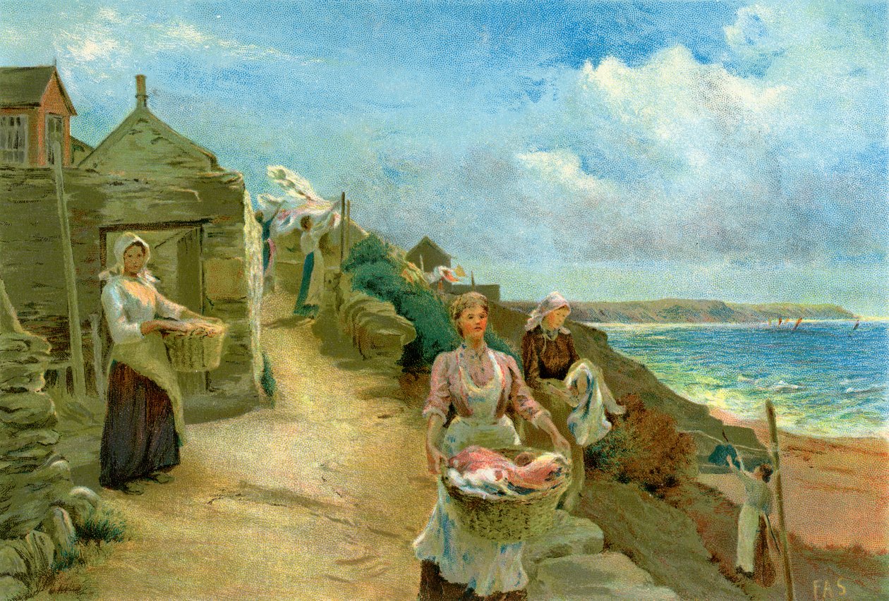 "Tvättdagen", 1905. av Alf Cooke