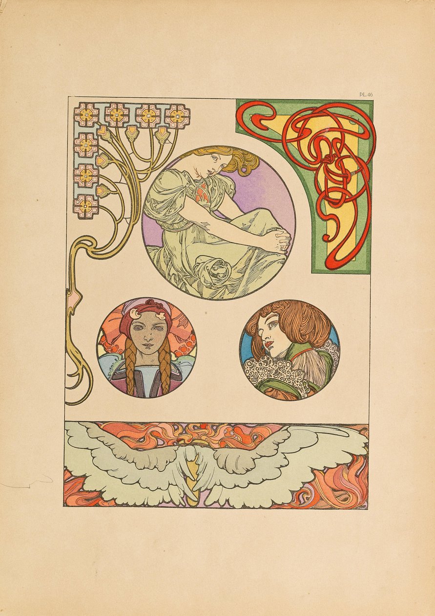 Dekorativa dokument, 1902. av Alfons Marie Mucha