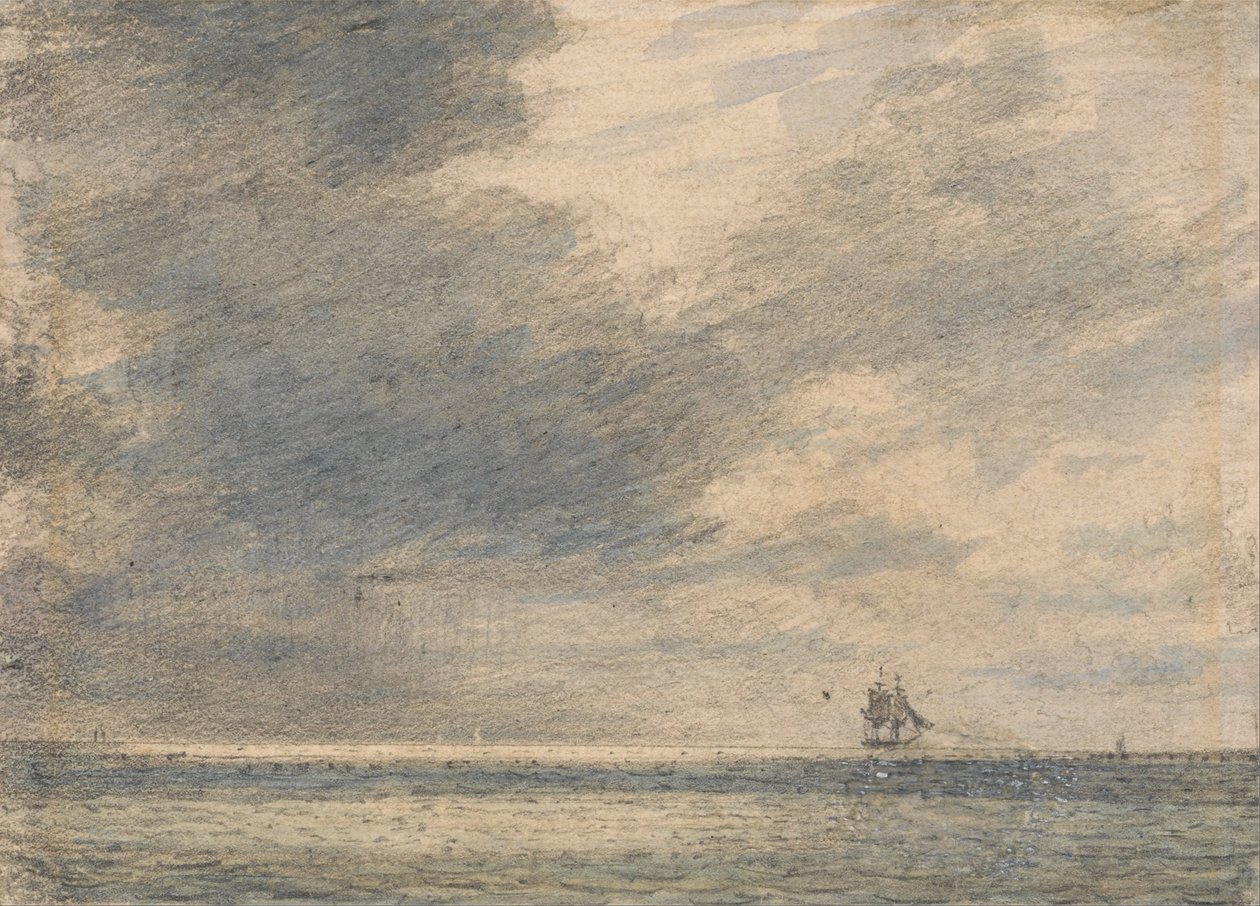 Kväll till sjöss av Alfred Abram Constable