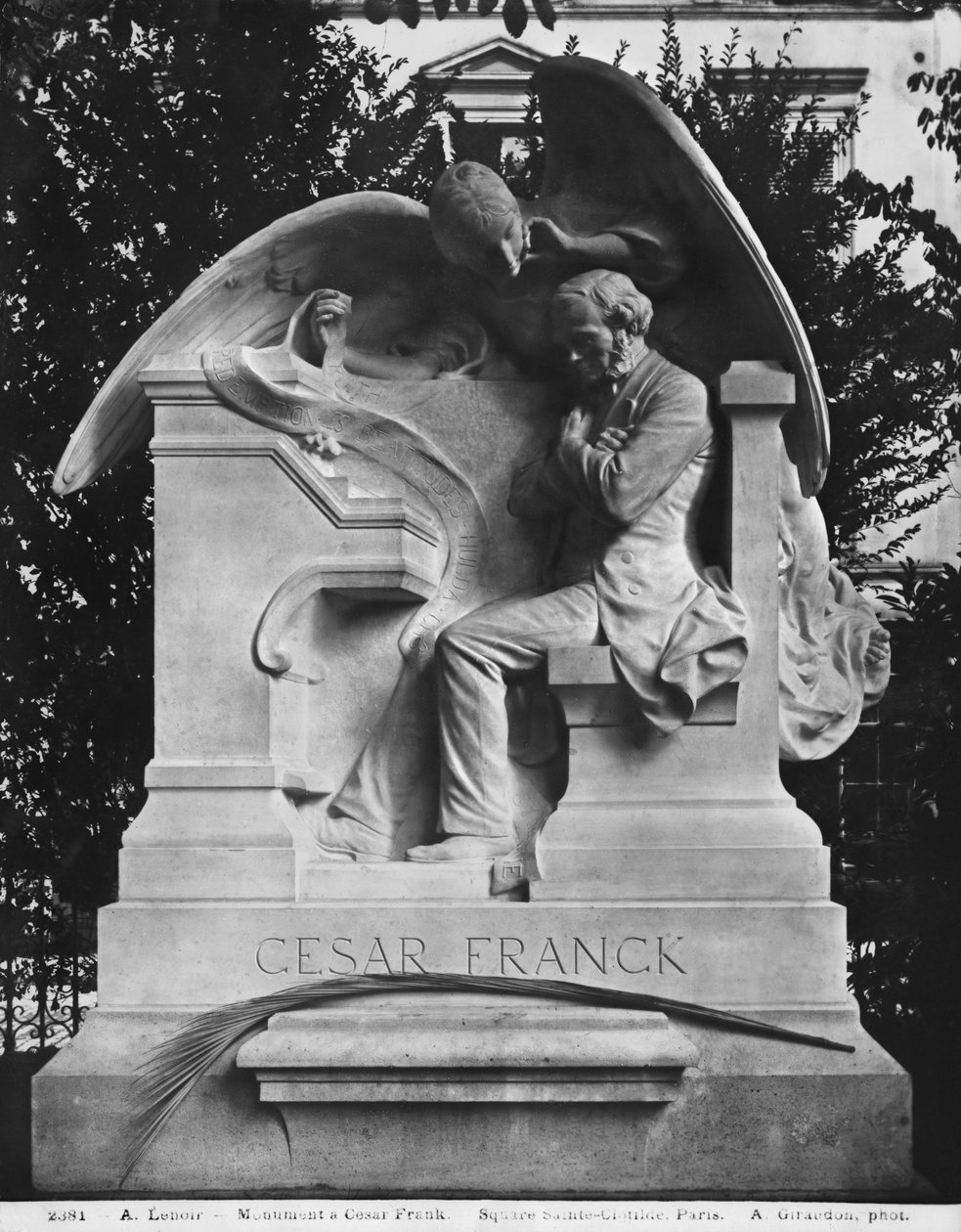 Monument till Cesar Franck, torget St. Clotilde, 1891 (marmor) (se även 76561, 76562) av Alfred Charles Lenoir