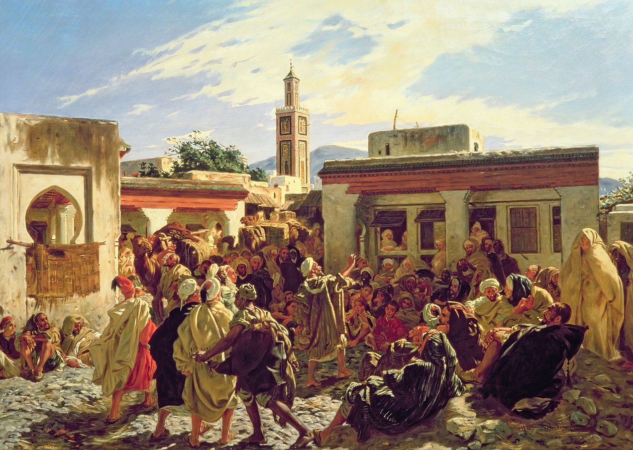 Den marockanska berättaren, 1877 av Alfred Dehodencq