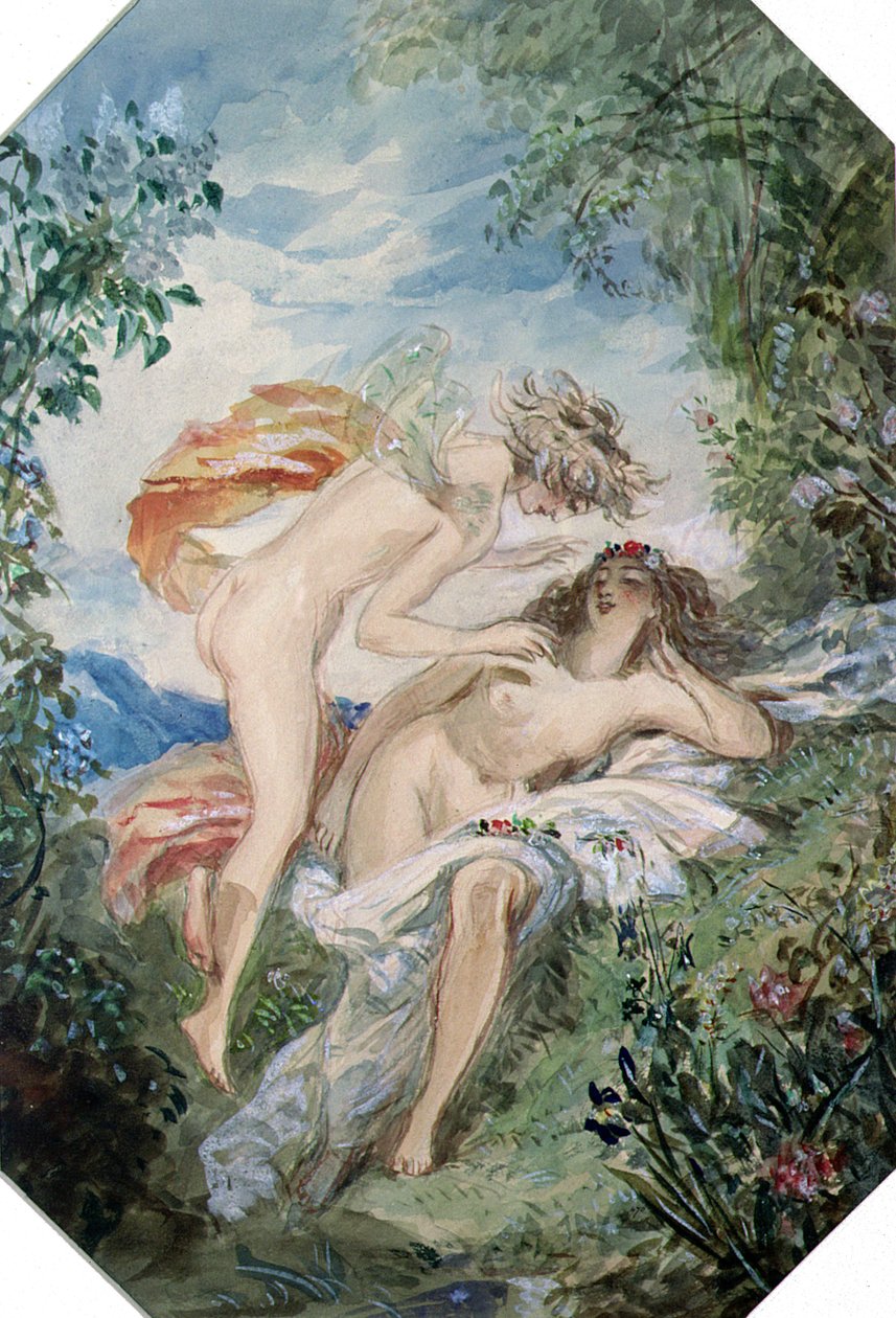 Flora och Zephyr av Alfred Edward Chalon