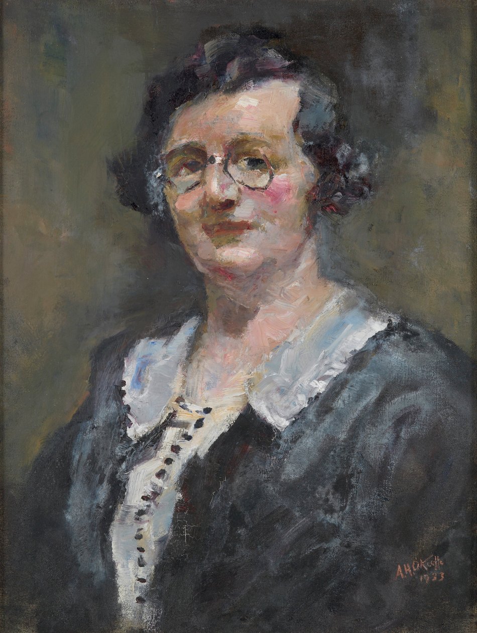 Porträtt av fröken I. Robertson av Alfred Henry O Keefe