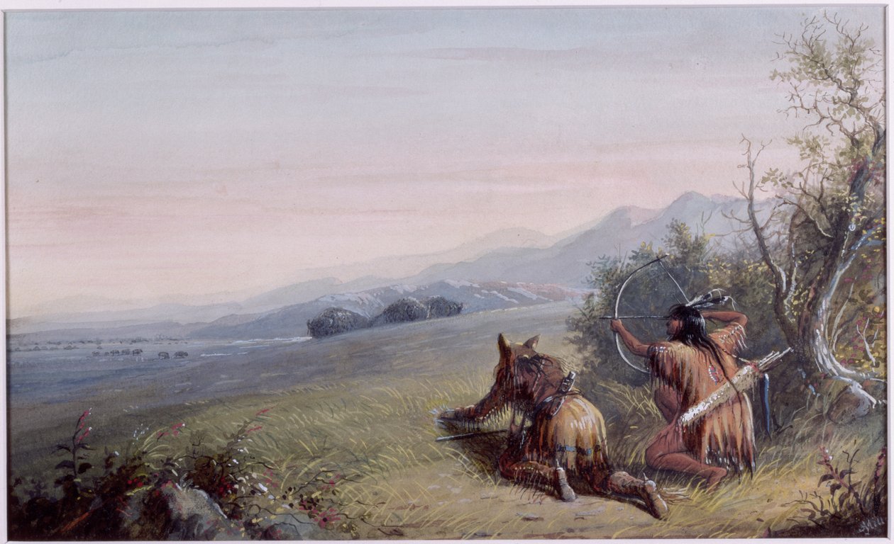 Närmar sig Buffalo, 1837 av Alfred Jacob Miller