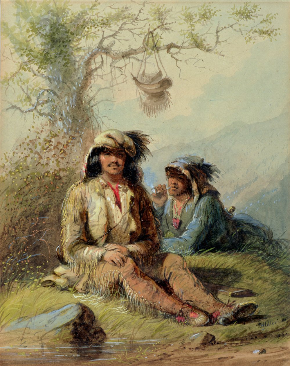 Trappor, 1858 av Alfred Jacob Miller