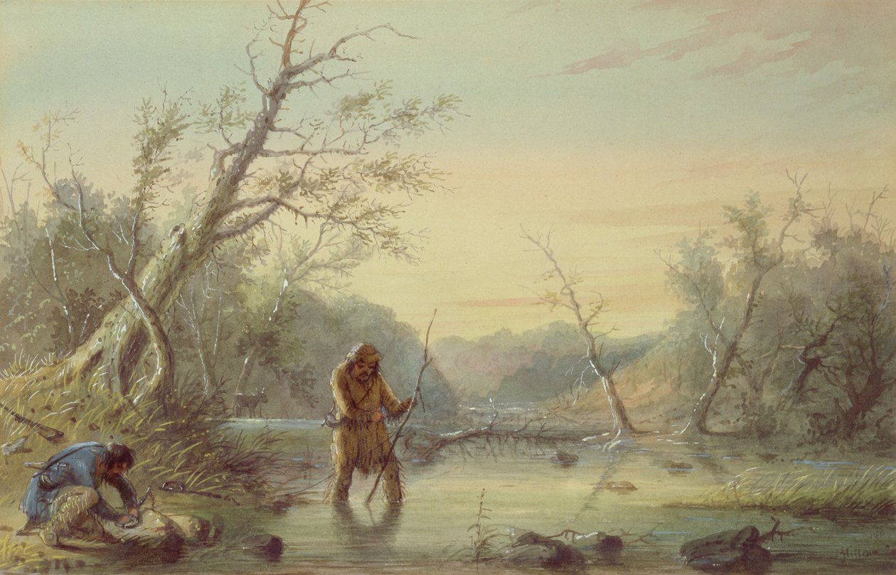 Fångstbäver, 1858 av Alfred Jacob Miller