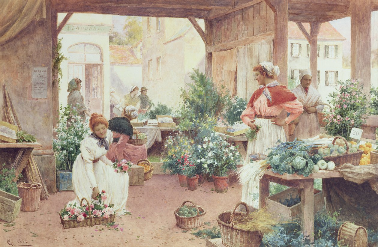 Tidig morgonmarknad, 1898 av Alfred, Jr. Glendening
