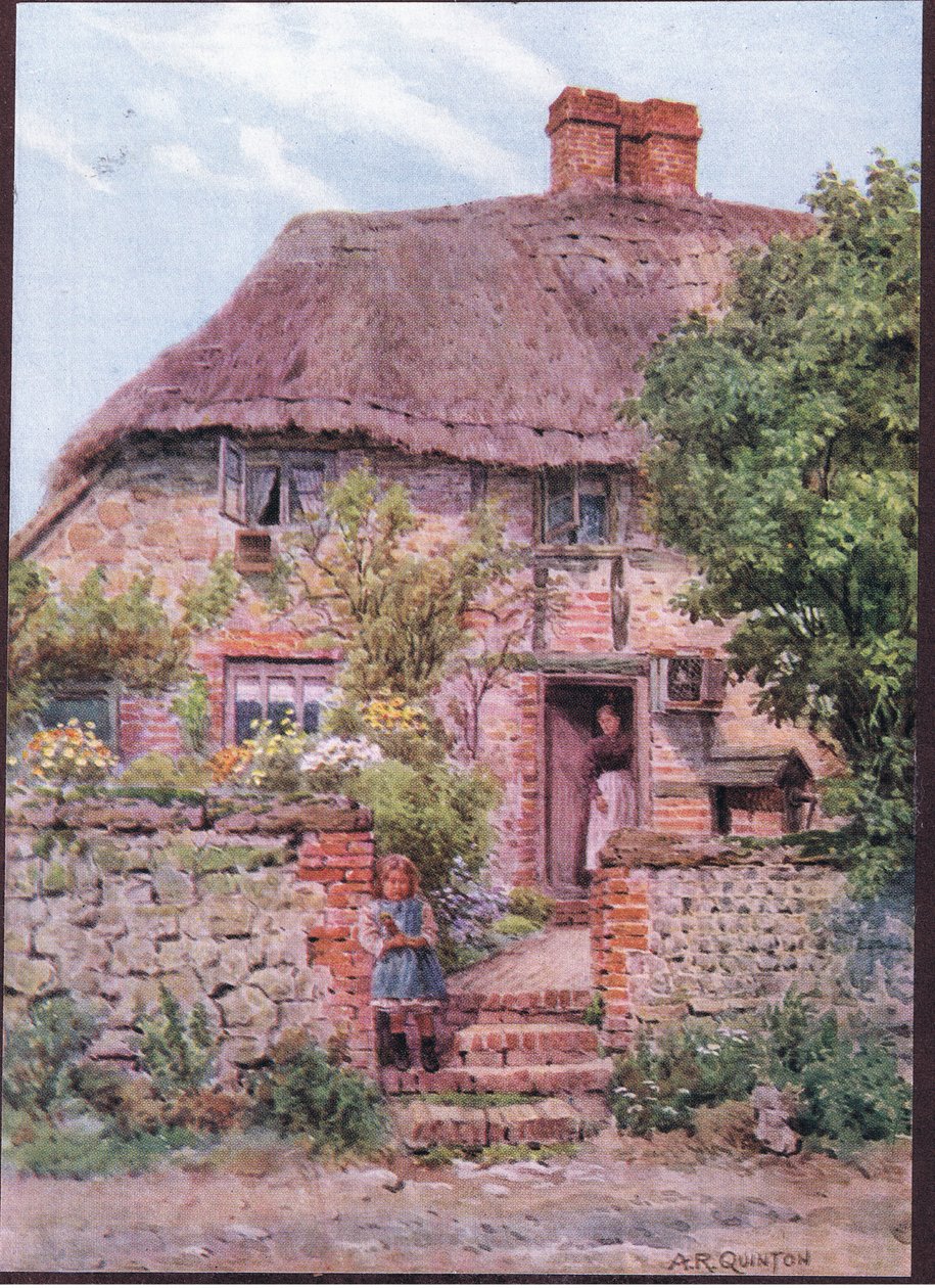 Stugadörr, Amberley, Sussex, från The Cottages and the Village Life of Rural England publicerad av Dent & Sons Limited, 1912 av Alfred Robert Quinton