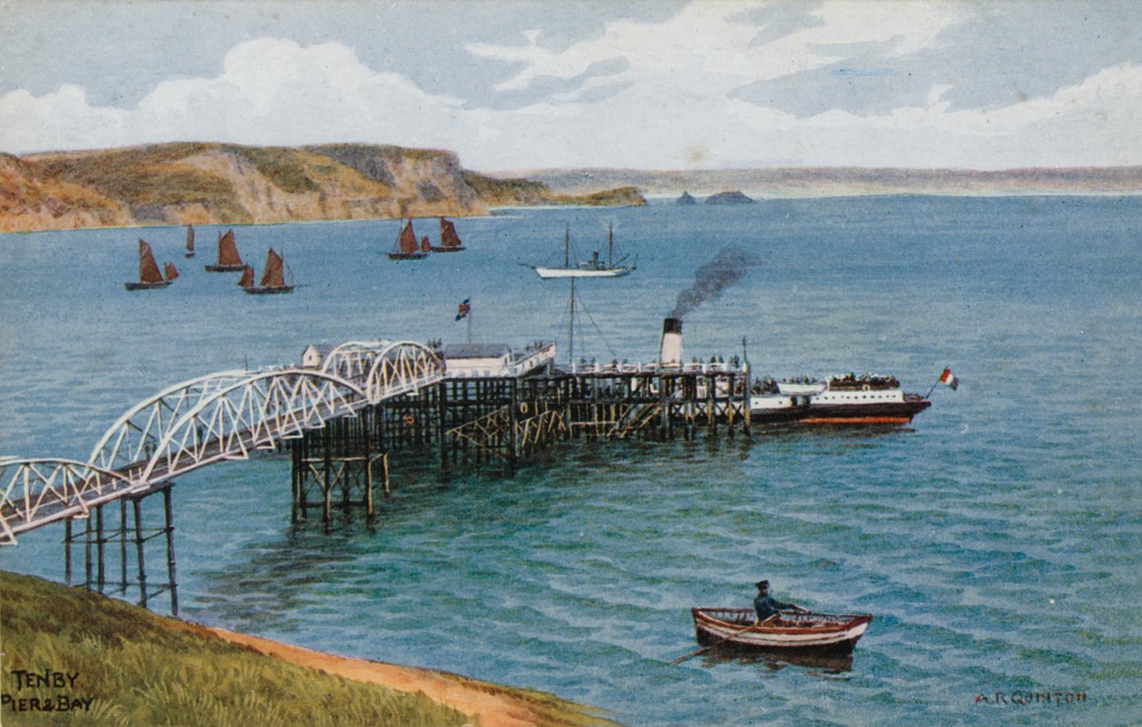 Tenby, Pier och Bay av Alfred Robert Quinton