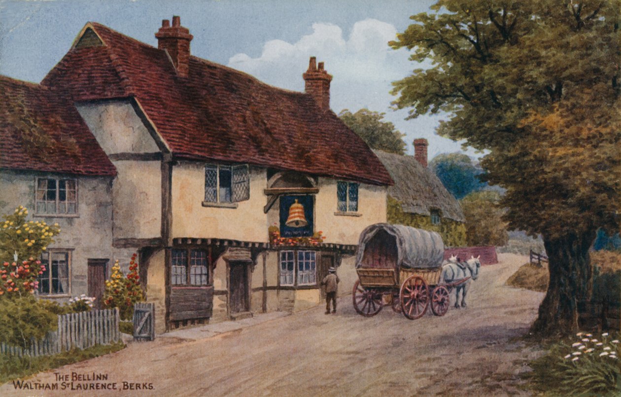 The Bell Inn Waltham St Lawrence, Berks av Alfred Robert Quinton