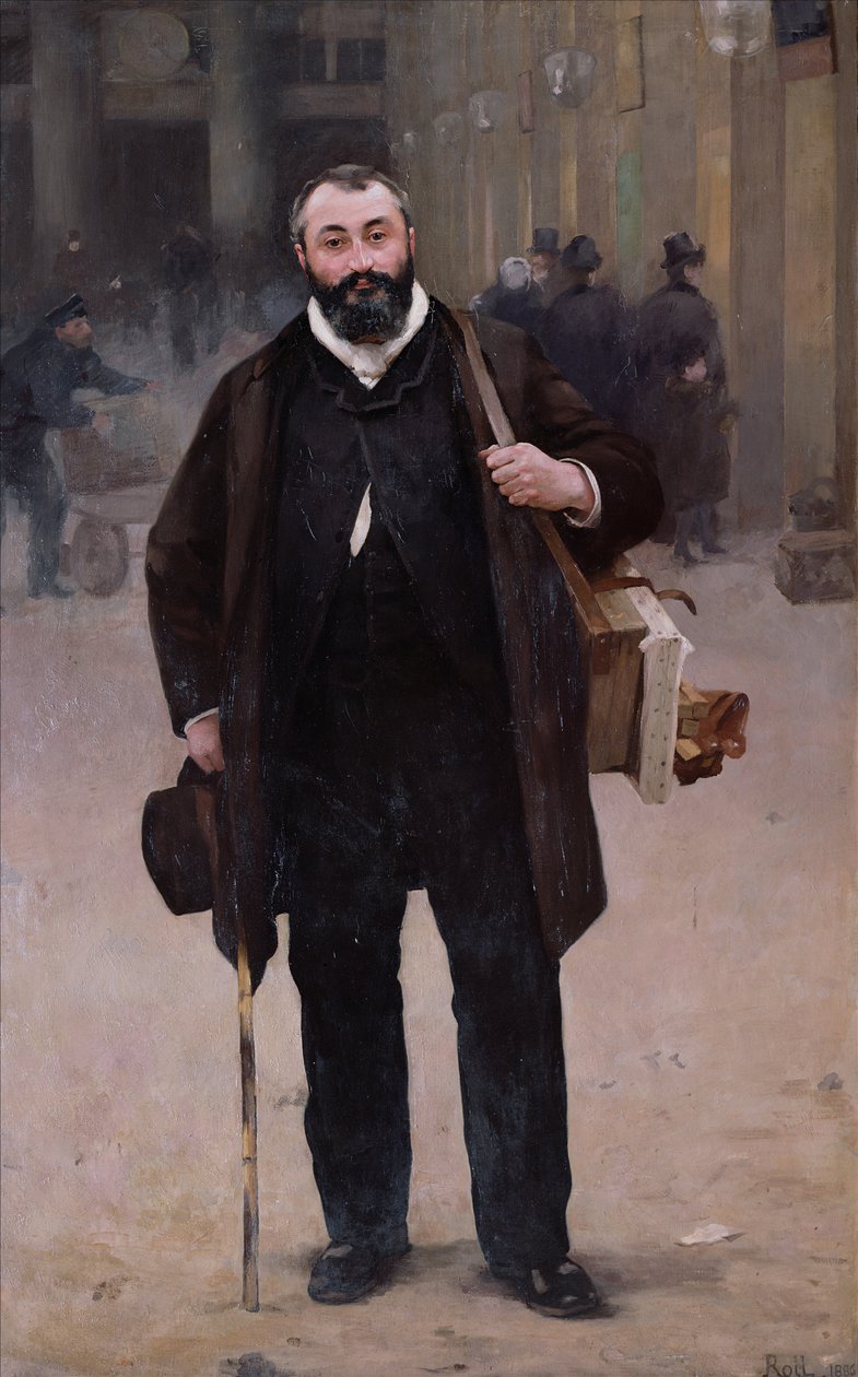 Porträtt av Pierre-Emmanuel Damoye (1847-1916) 1886 av Alfred Roll