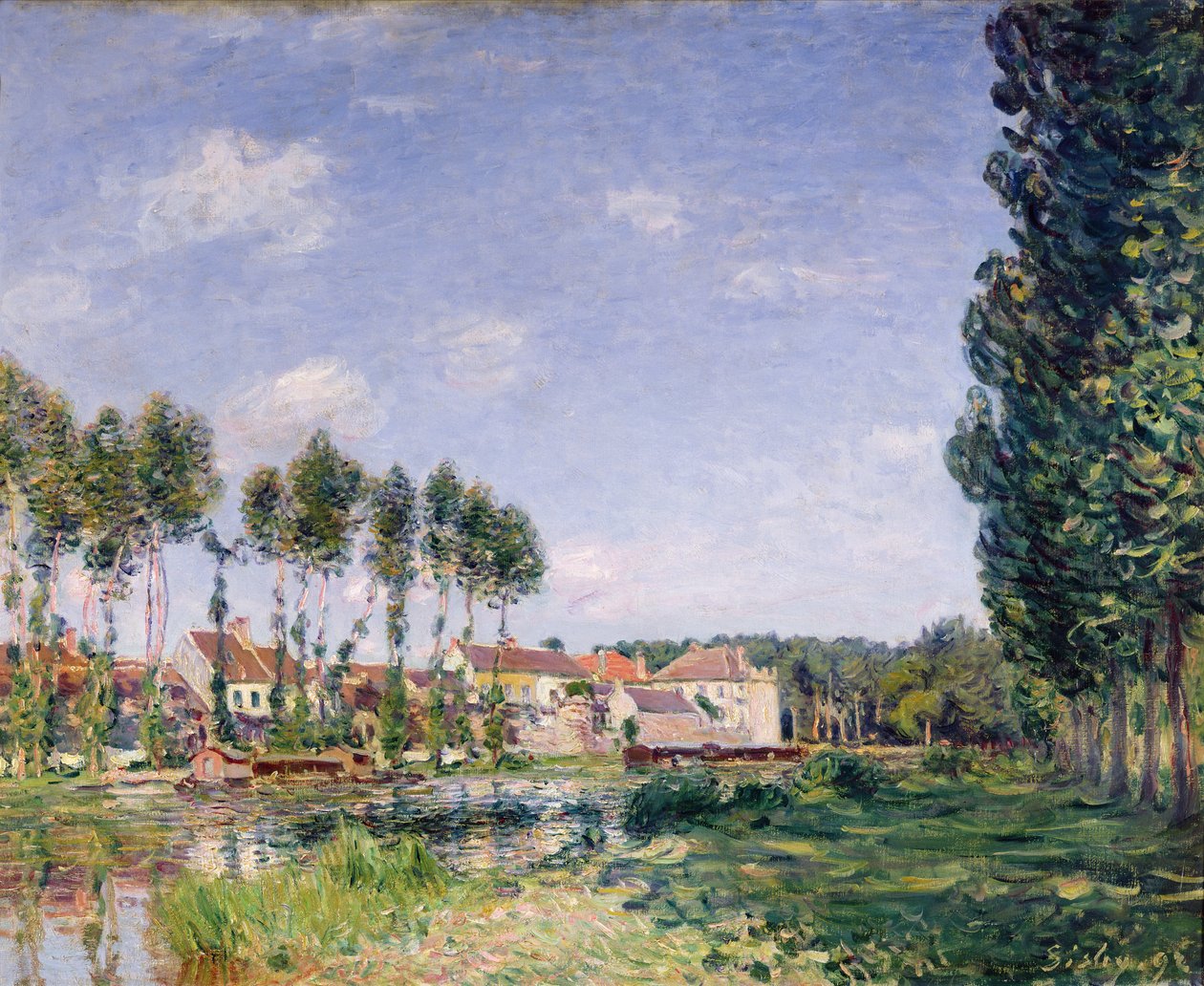 Banks of the Loing, Moret, 1892 av Alfred Sisley