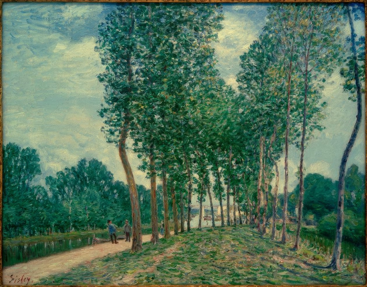 Banks of the Loing nära Moret av Alfred Sisley
