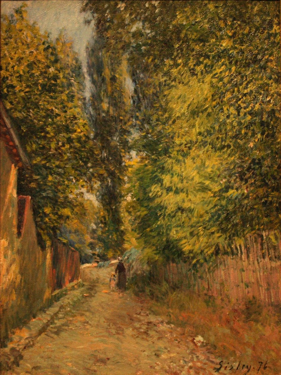 Environs de Louveciennes av Alfred Sisley
