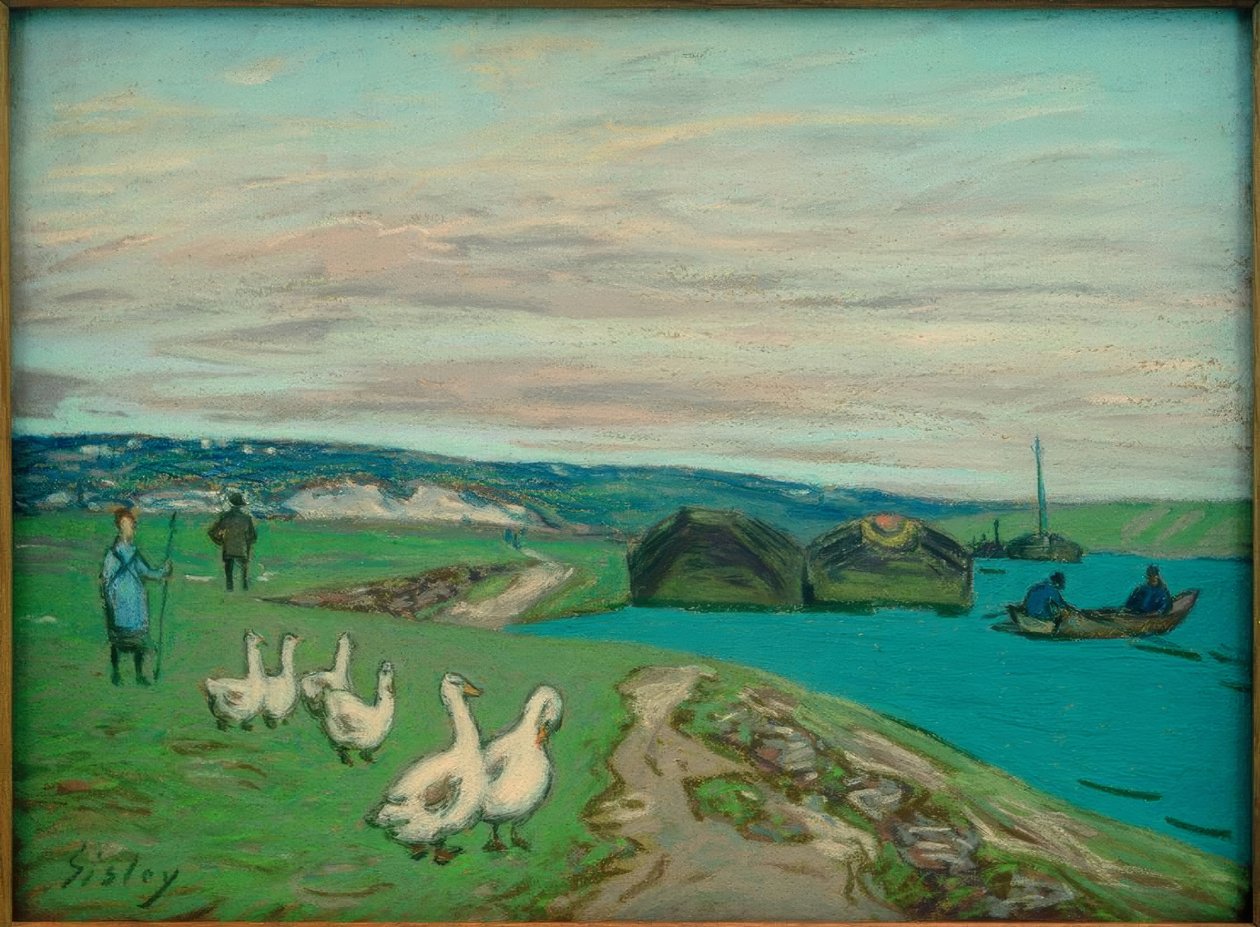 Gåsväktaren av Alfred Sisley