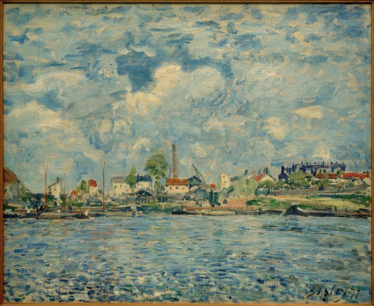 Seinen vid Point du Jour av Alfred Sisley