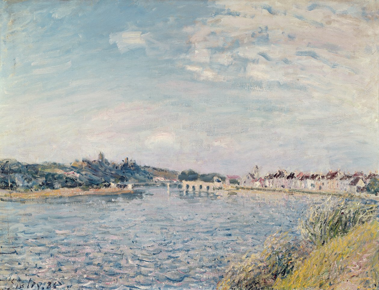 Landskap, 1888 av Alfred Sisley
