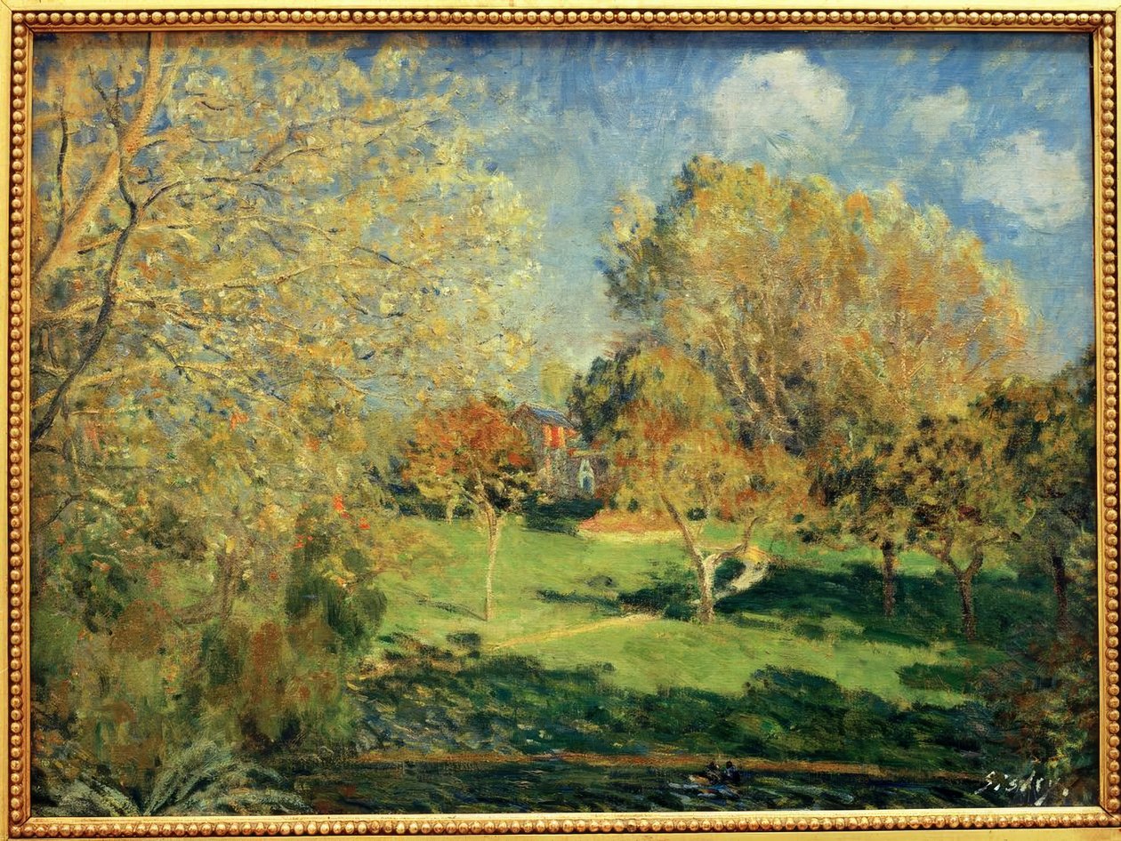 Hoschede trädgård av Alfred Sisley