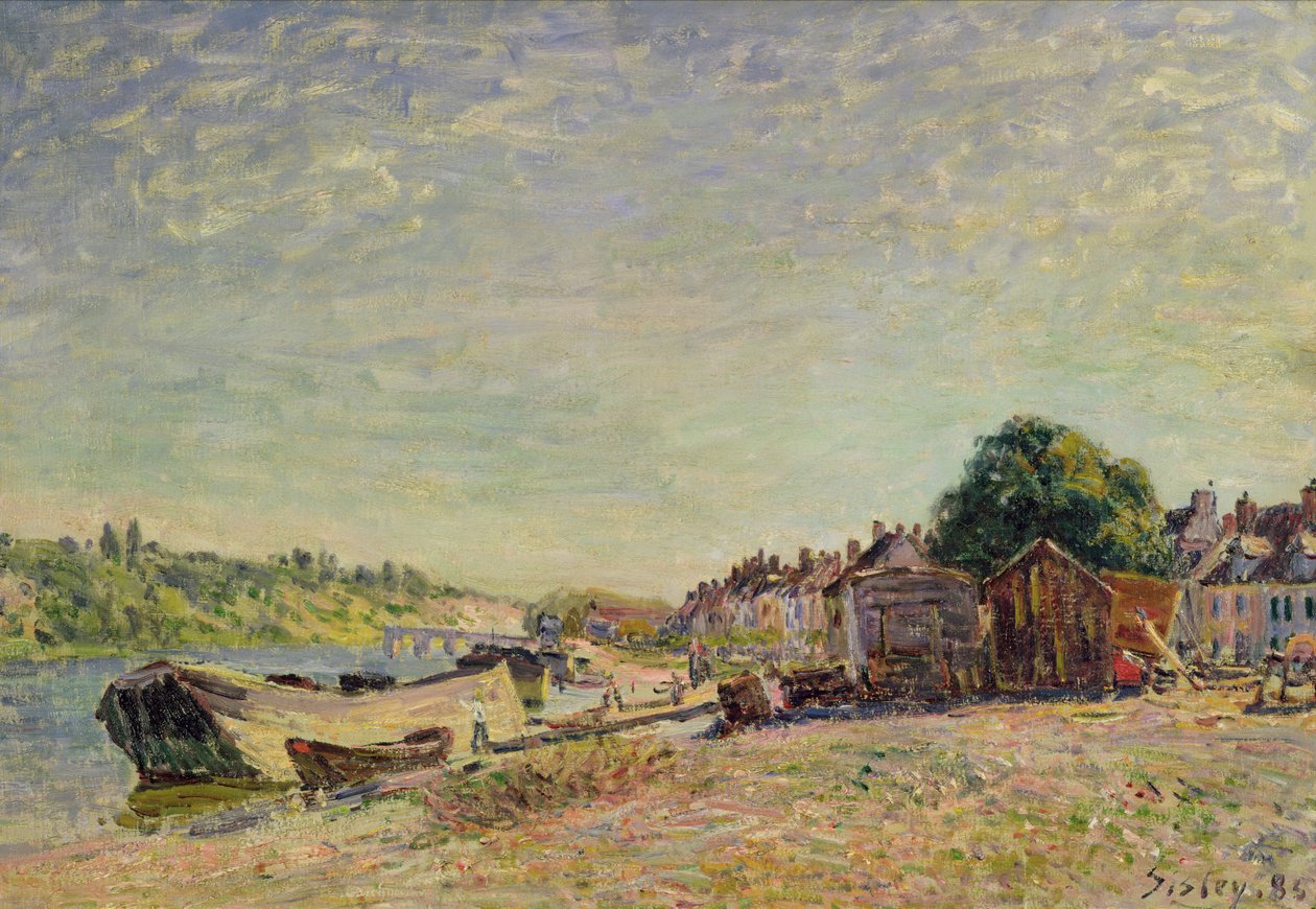 Liong-skogen i Saint-Mammes, 1885 av Alfred Sisley