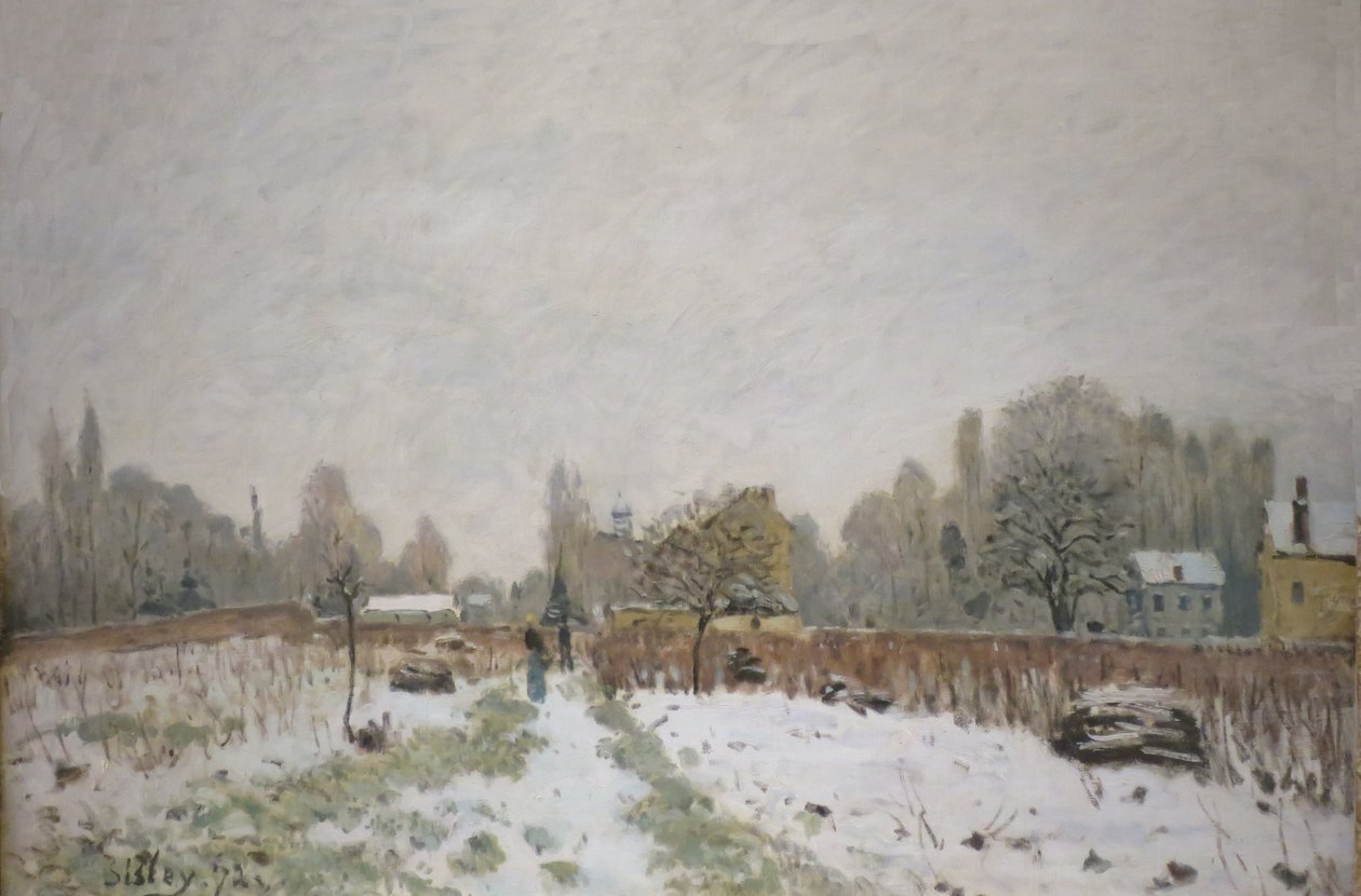 Louveciennes in the Snow  av Alfred Sisley