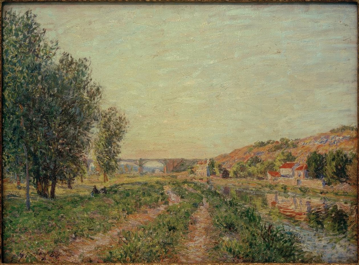 Landskap i närheten av Moret av Alfred Sisley
