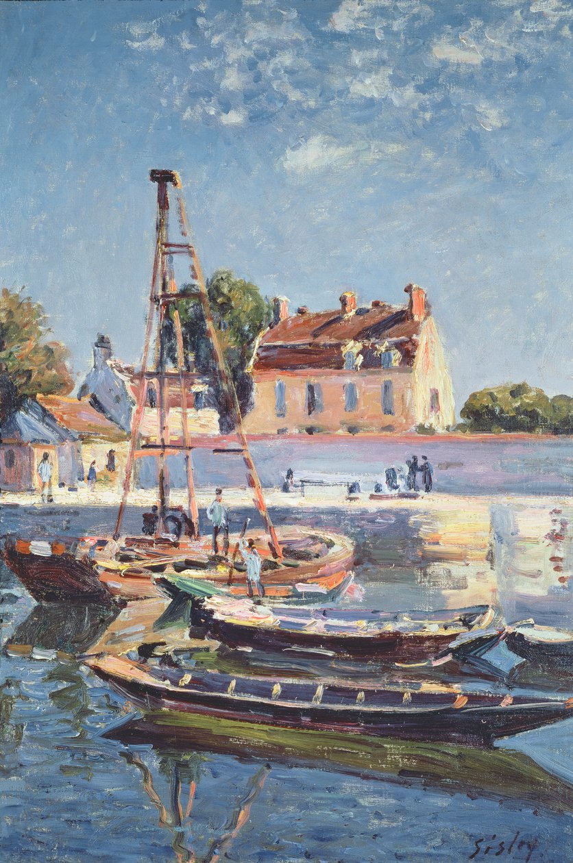 Segelbåtar, ca 1885 av Alfred Sisley