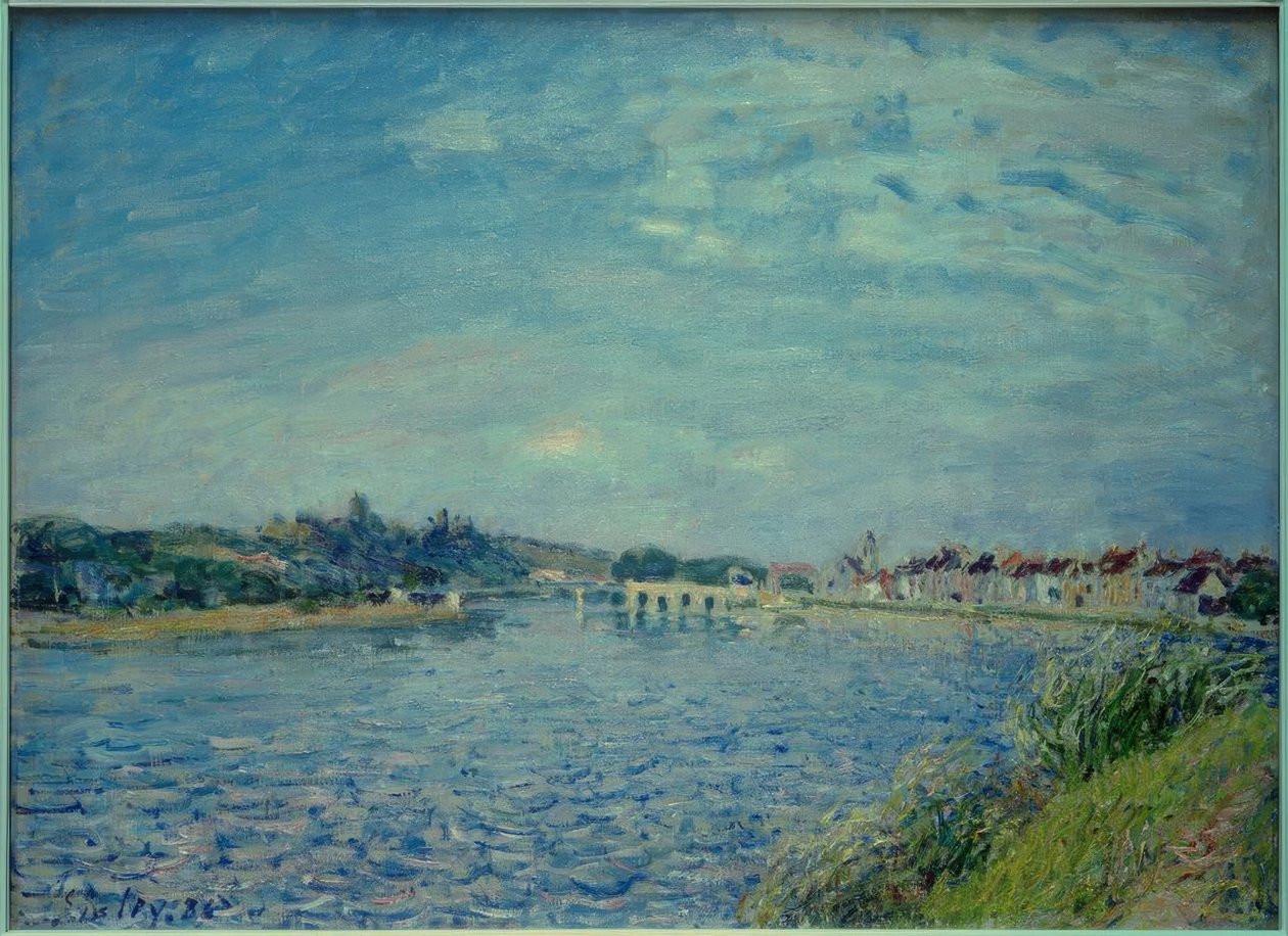 Saint-Mammès sur le Loing av Alfred Sisley