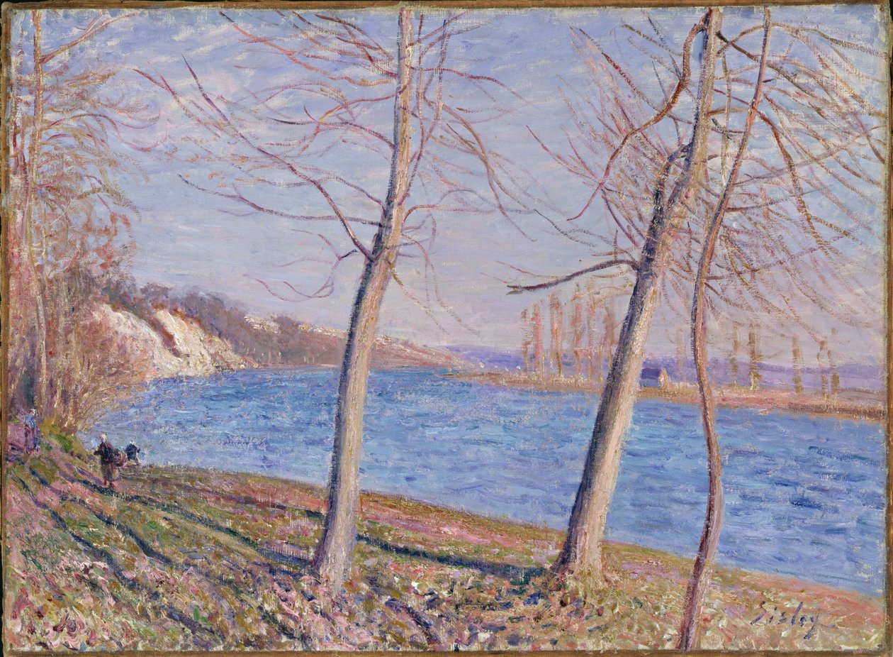 Flodens stränder vid Veneux, 1881 av Alfred Sisley