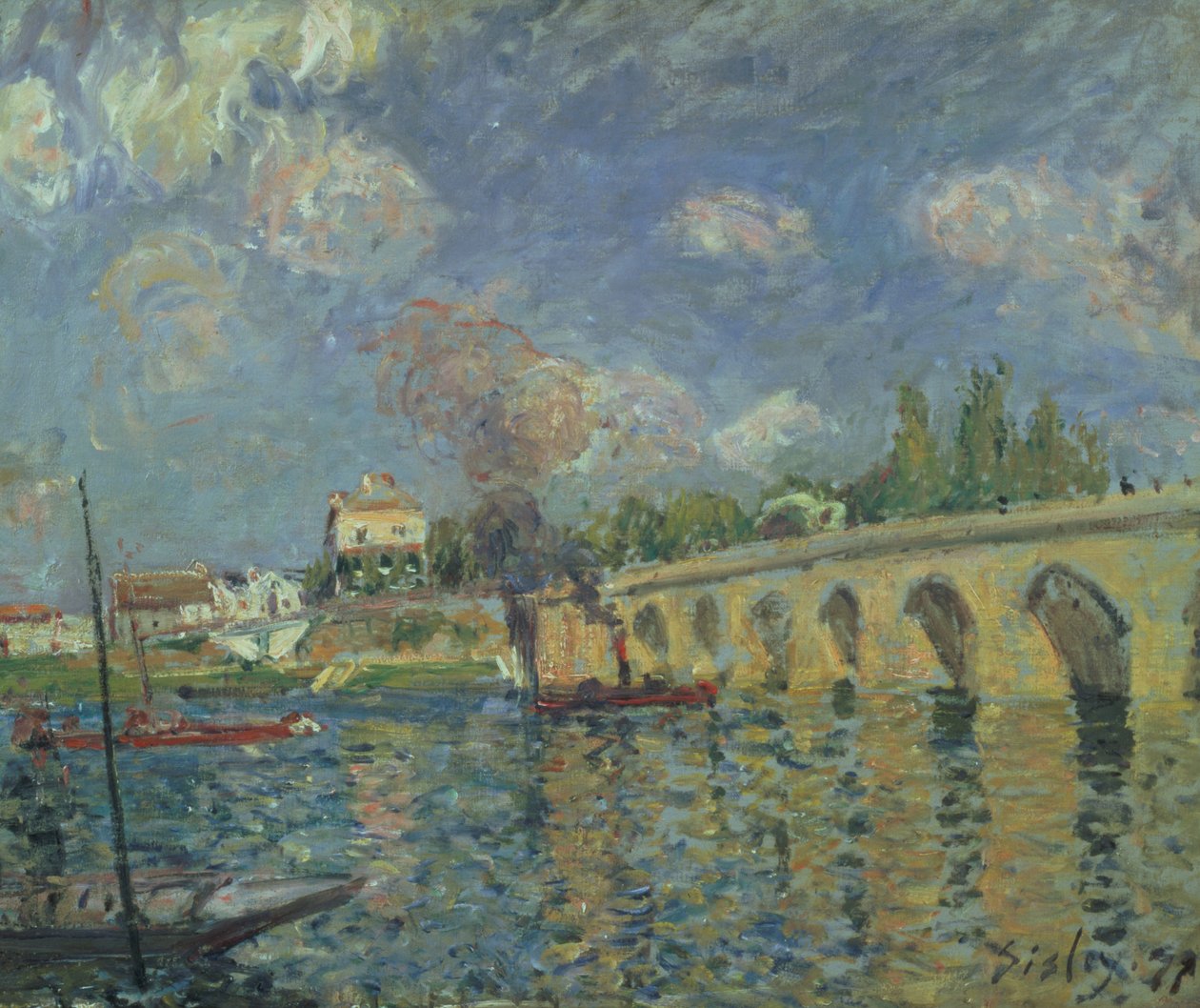 Bron, 1871 av Alfred Sisley