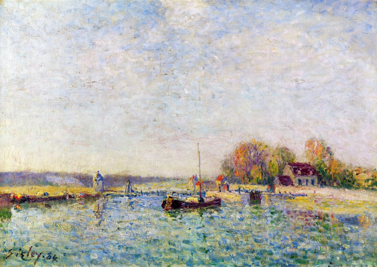 Kanalen, 1884 av Alfred Sisley