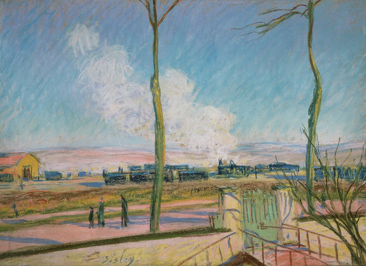 Godsstationen av Alfred Sisley