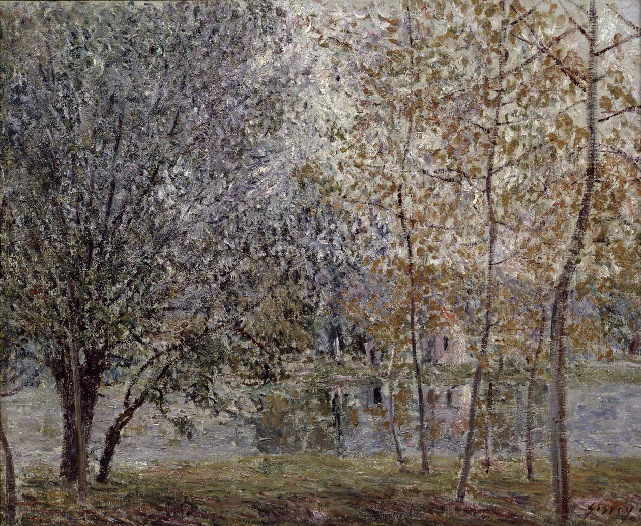Loing-kanalen våren 1892 av Alfred Sisley