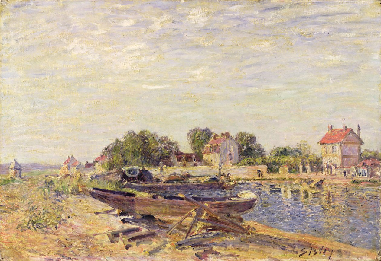 Le Loing i Saint-Mammes, 1885swed av Alfred Sisley