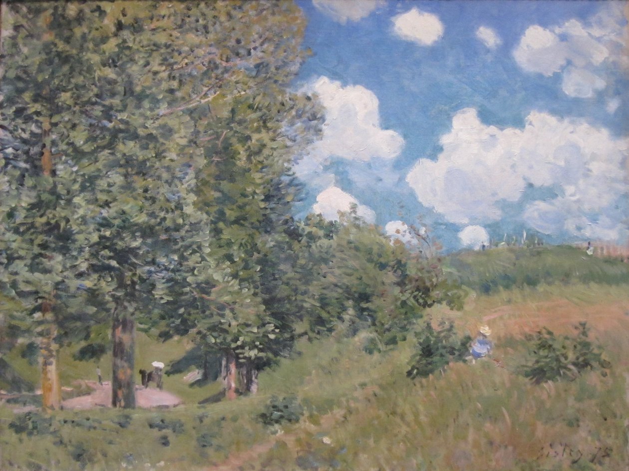 The Road from Versailles to Saint-Germain av Alfred Sisley