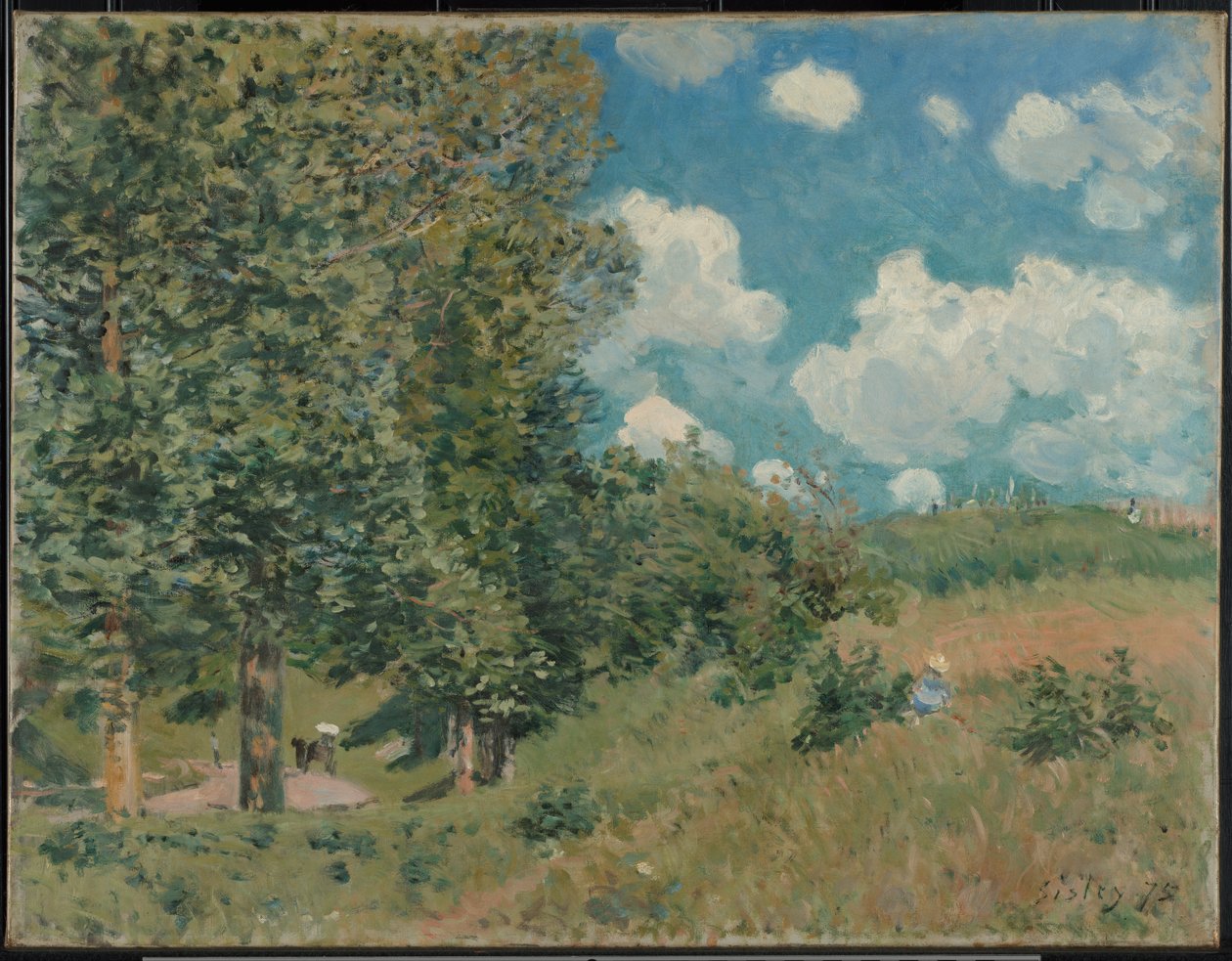 The Road from Versailles to Saint-Germain av Alfred Sisley