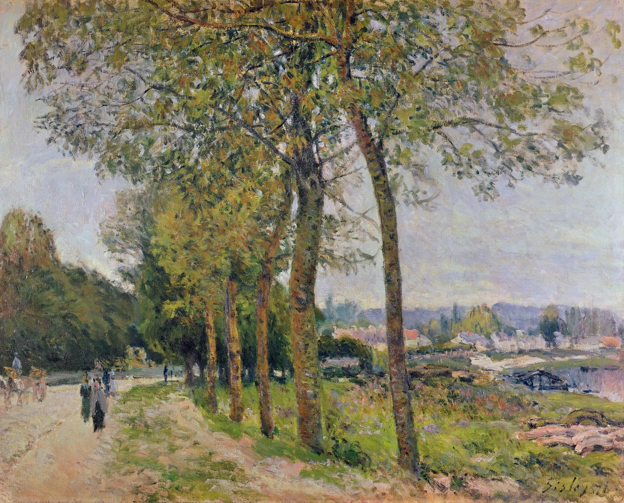 Seinen vid Marly, 1876 av Alfred Sisley