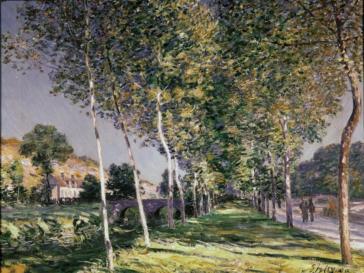 The Walk, 1890 swed av Alfred Sisley